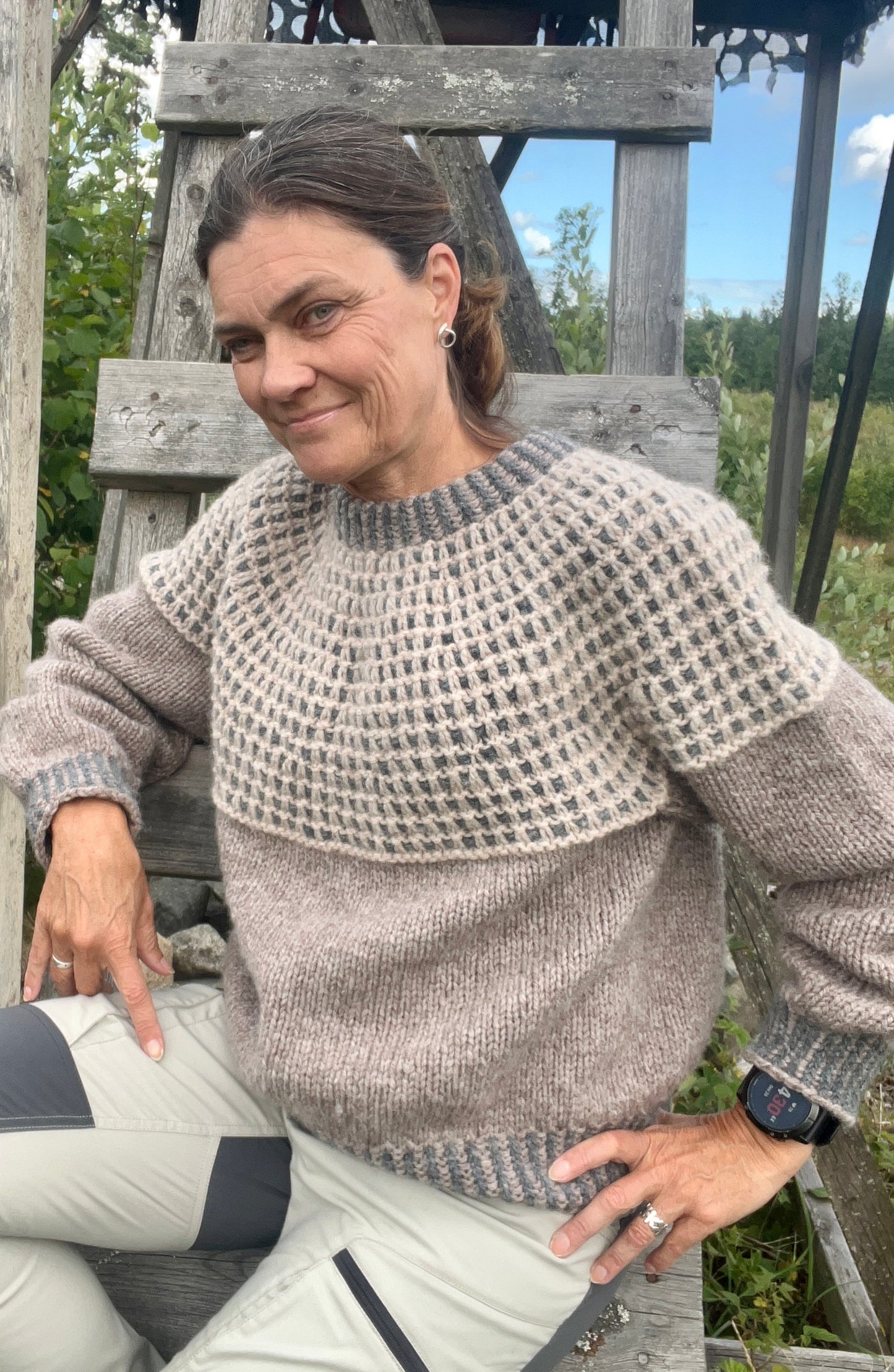 Chunkey Dot's & Dashes Sweater