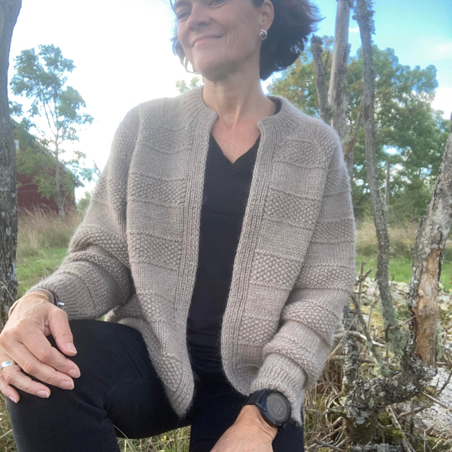 Moss & Stripes Cardigan