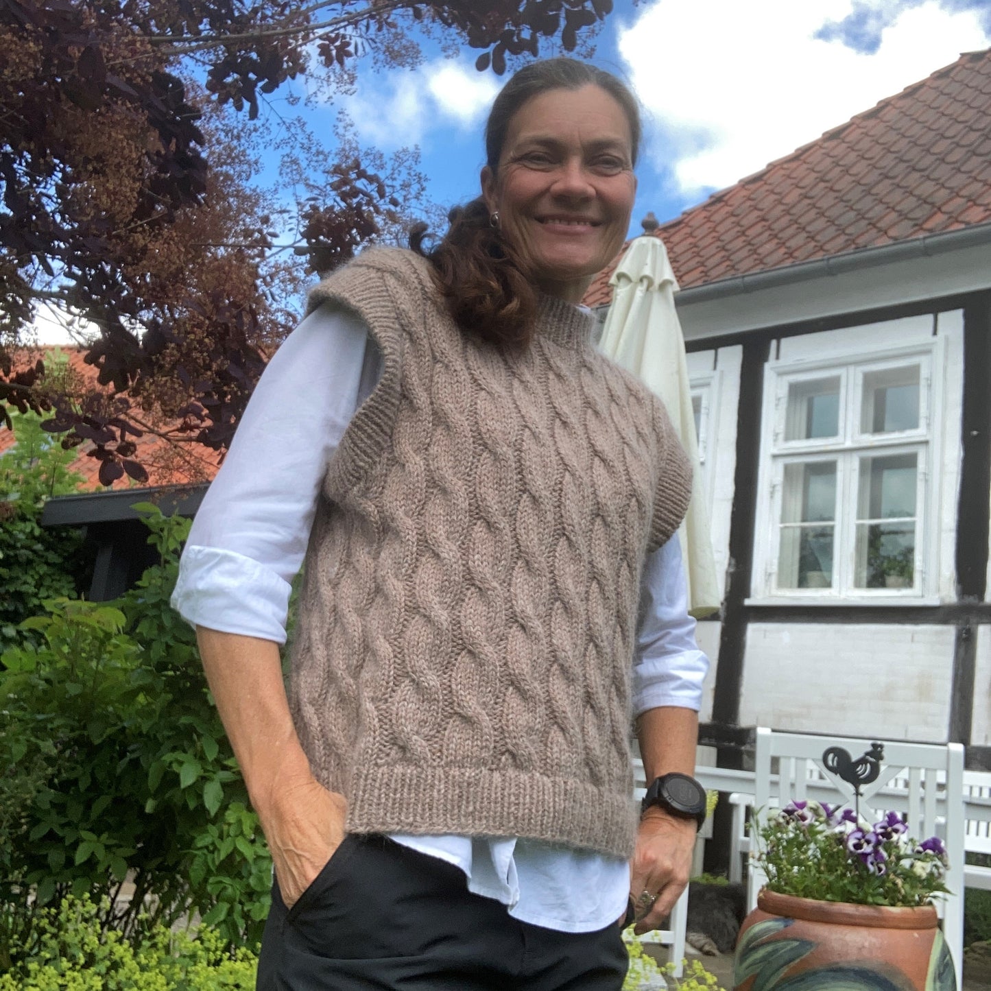 Twist & Cable Slipover