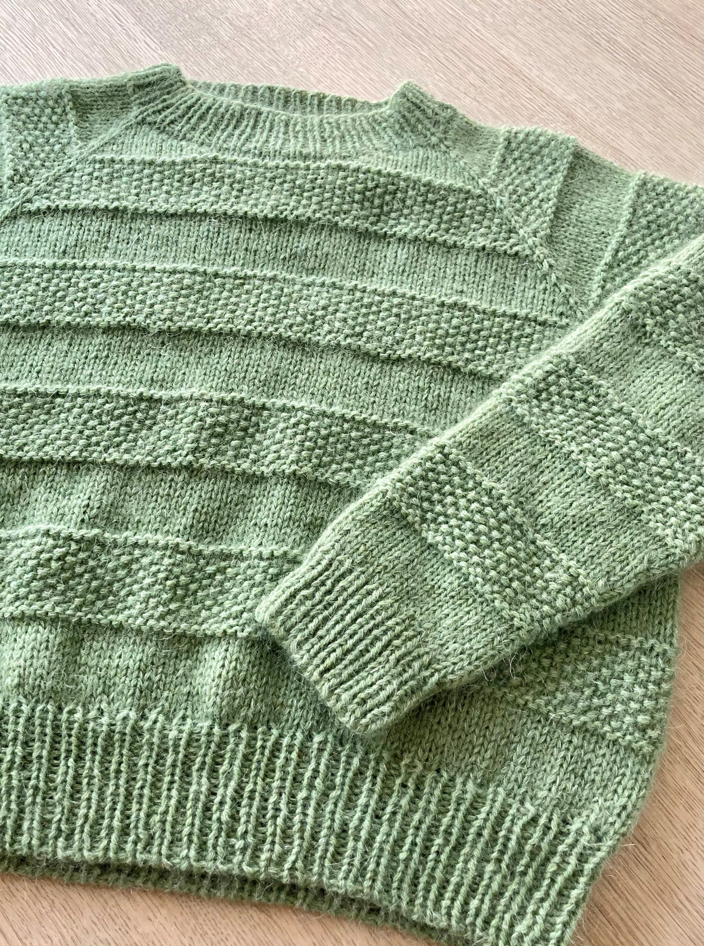 Moss & Stripes Sweater