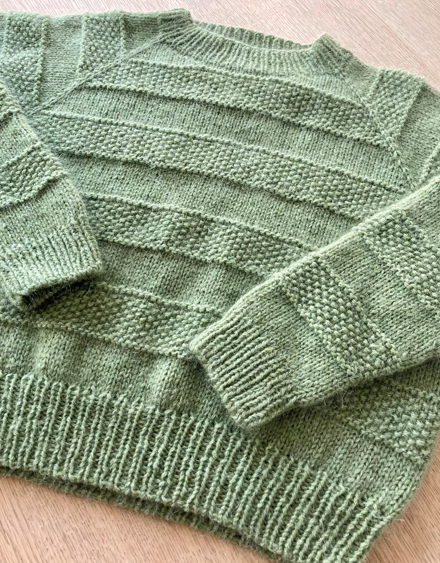 Moss & Stripes Sweater